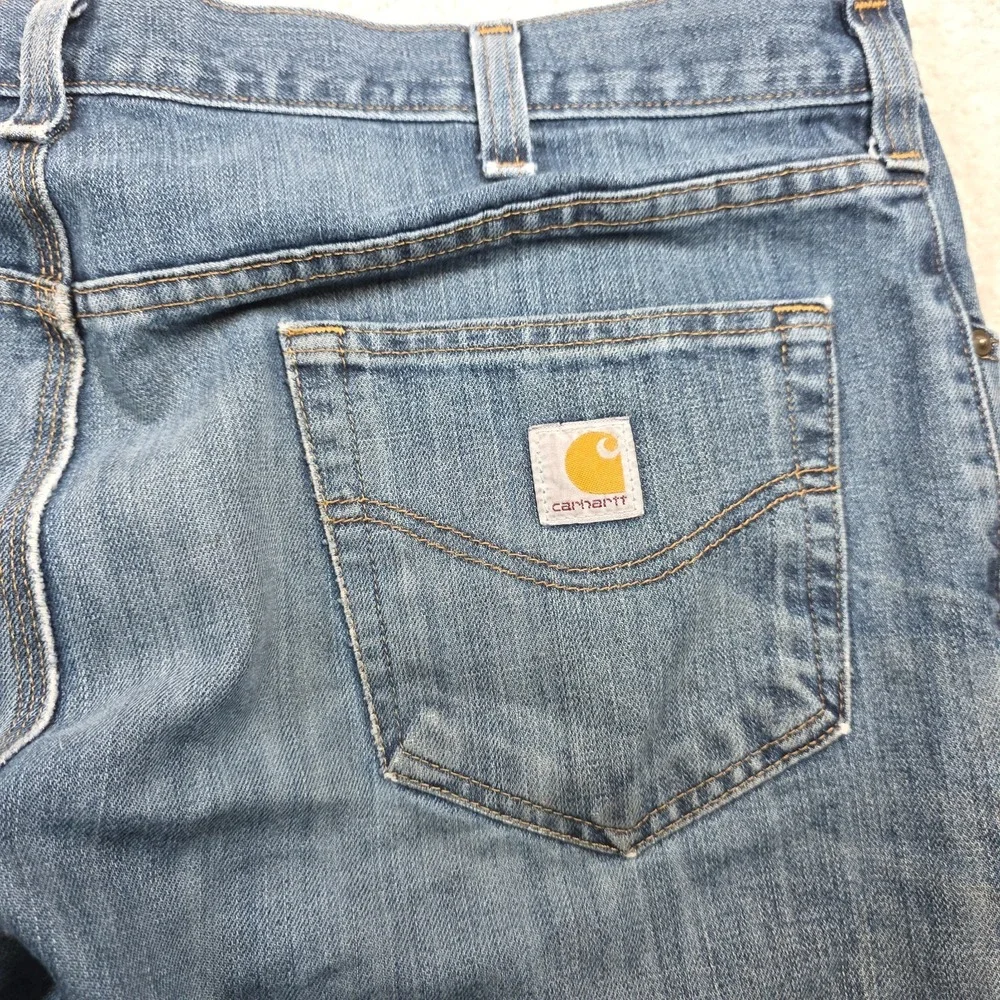 Carhartt Jeans Mens 38x34 Blue Straight Traditional Fit Denim Streetwear Outdoor
